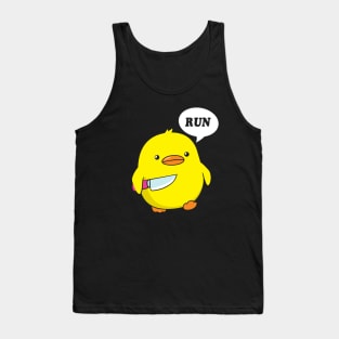 Duck With Knife Tank Top